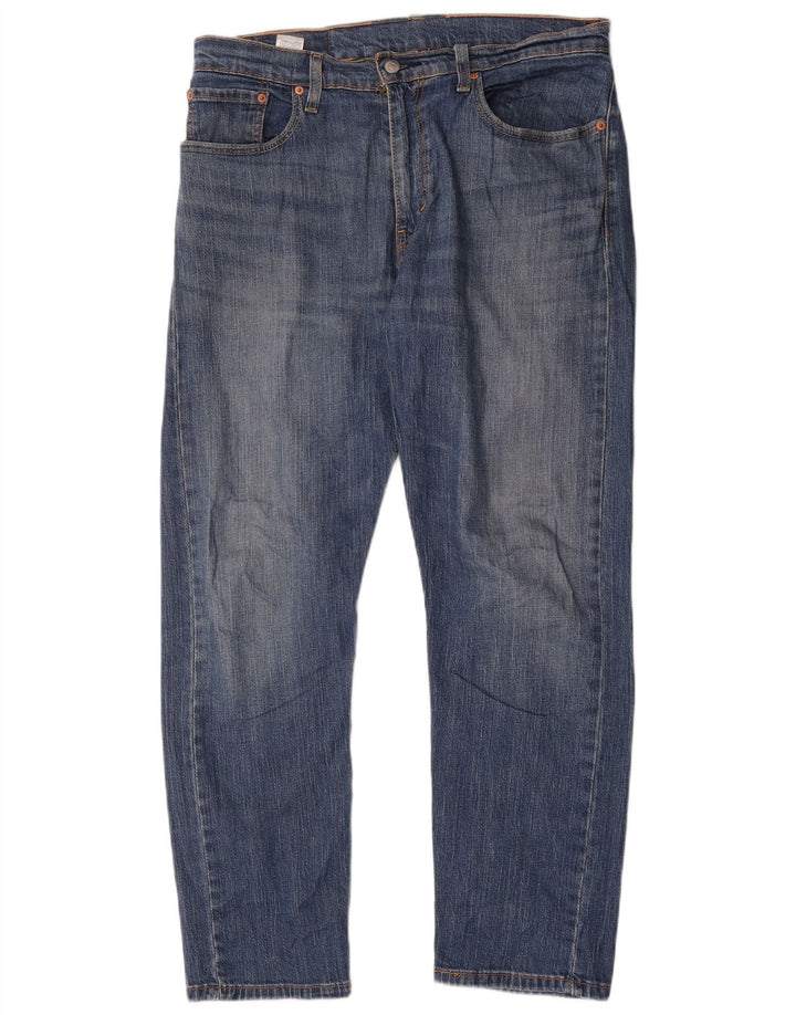 Levi's Mens 502 Tapered Jeans W36 L32 Blue Cotton