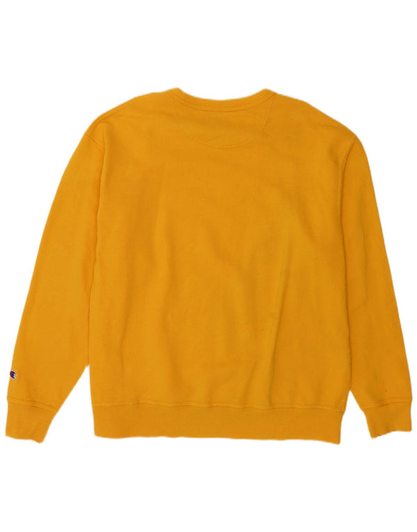 Champion Mens Sweatshirt Jumper XL Yellow