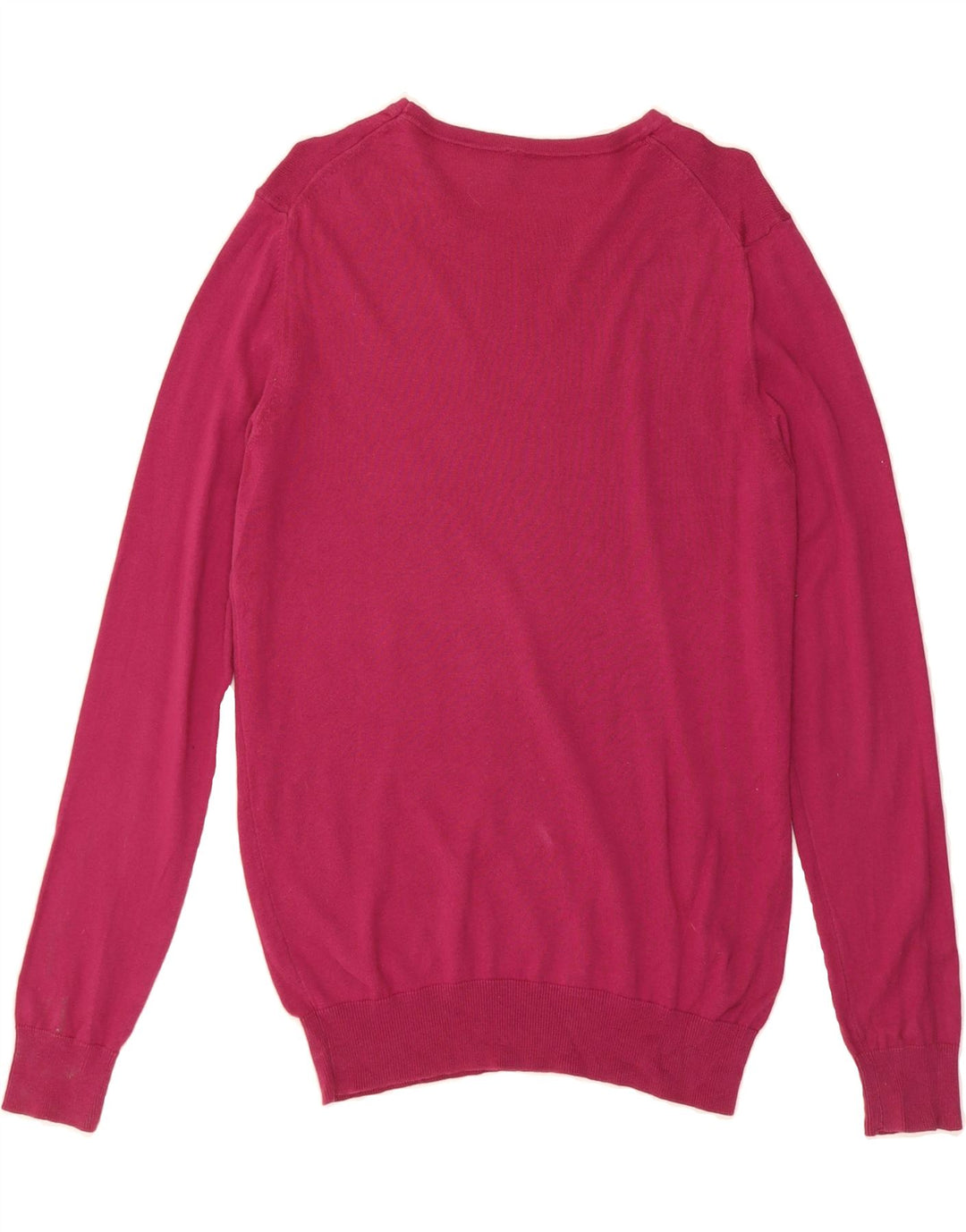 BENETTON Womens Boat Neck Jumper Sweater UK 12 Medium Pink Vintage Benetton and Second-Hand Benetton from Messina Hembry 
