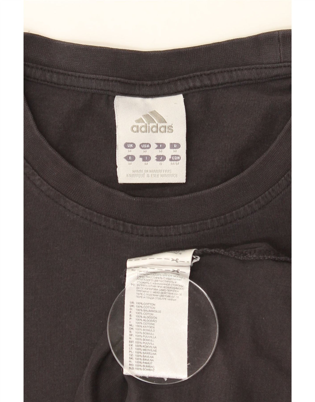 ADIDAS Mens Graphic T-Shirt Top Medium Black Cotton Vintage Adidas and Second-Hand Adidas from Messina Hembry 