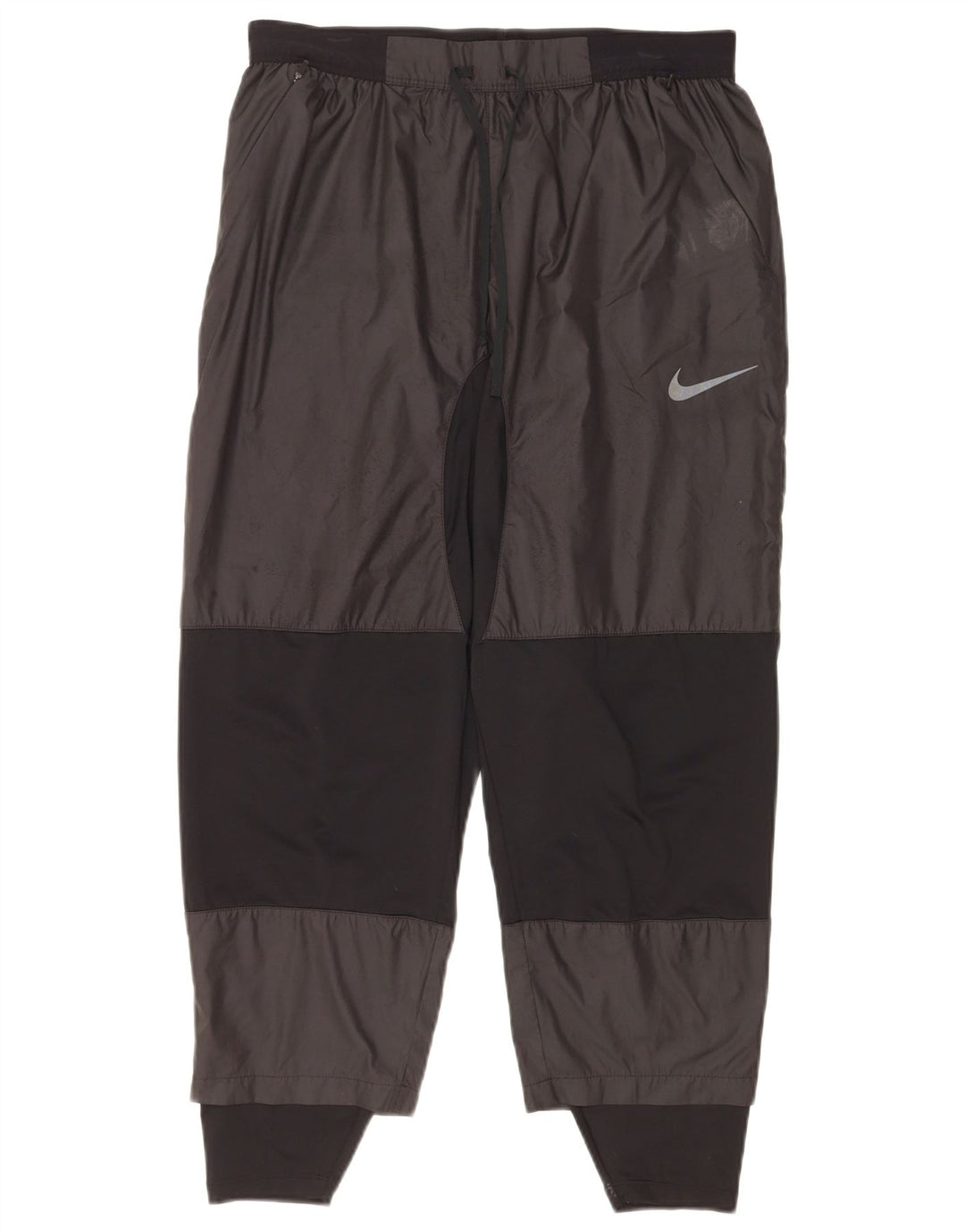 Nike Mens Tracksuit Trousers Large Black Colourblock Polyester