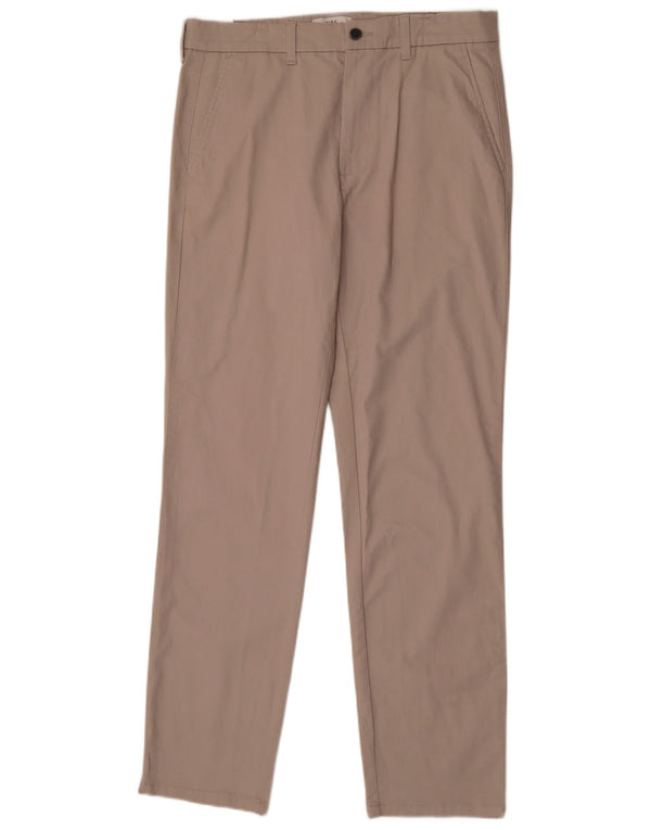 Marks & Spencer Mens Straight Regular Fit  W34 L33 Grey Cotton