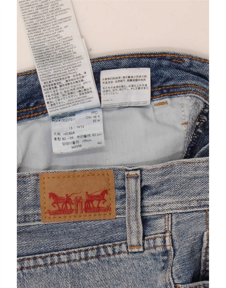 Levi's Womens Denim Shorts W32 Large Blue Cotton