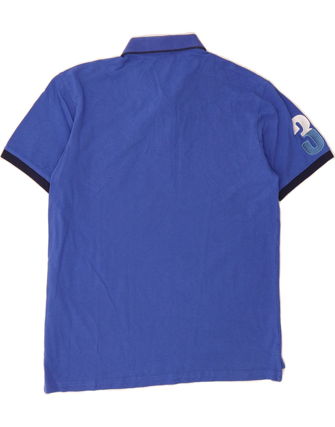 U.S. POLO ASSN. Mens Graphic Polo Shirt Large Blue Vintage U.S. Polo Assn. and Second-Hand U.S. Polo Assn. from Messina Hembry 