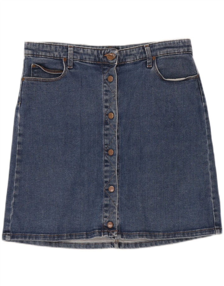 LEE Womens Denim Skirt W31 Medium Blue Cotton