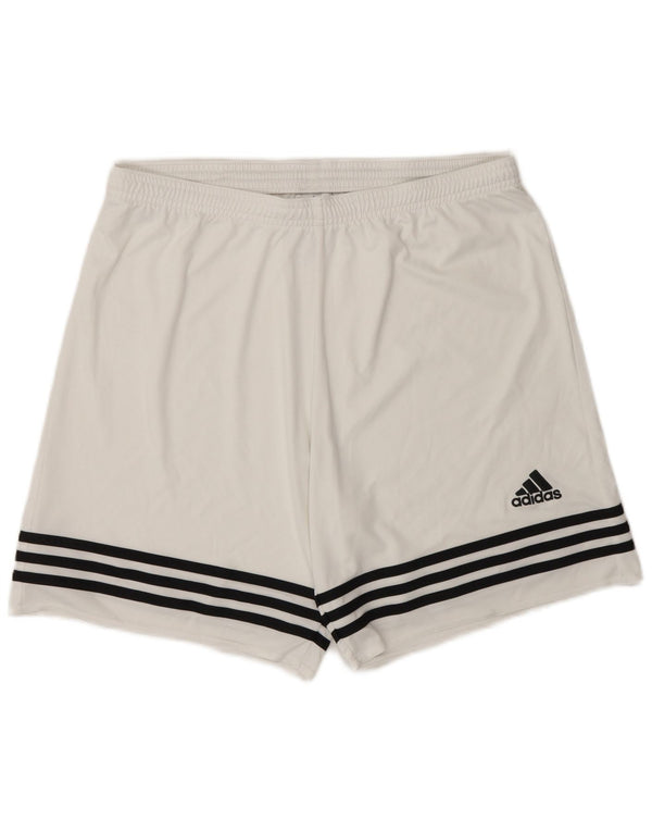 Adidas Mens Climalite Sport Shorts Large  White Polyester