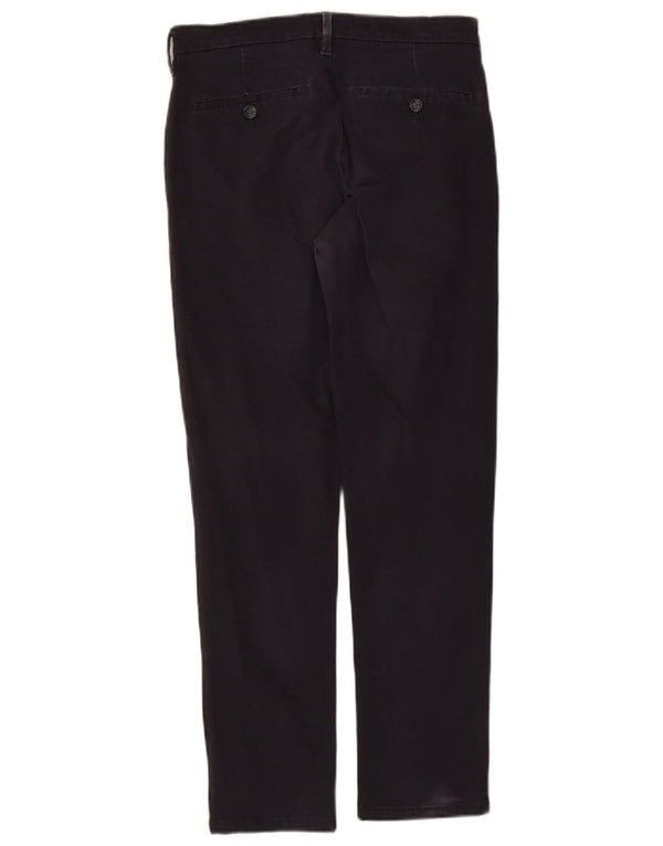 Marks & Spencer Mens Slim Chino Trousers W30 L29 Navy Blue Cotton