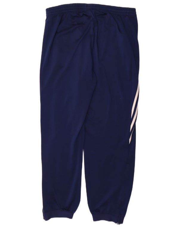 Adidas Mens Tracksuit Trousers Joggers Large Navy Blue Polyester