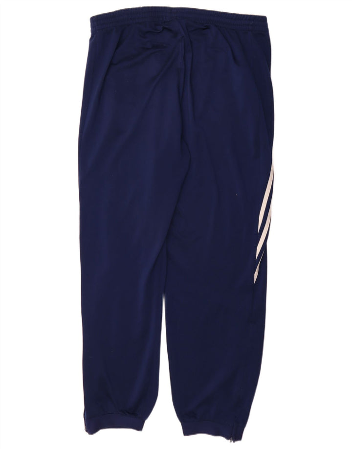 Adidas Mens Tracksuit Trousers Joggers Large Navy Blue Polyester