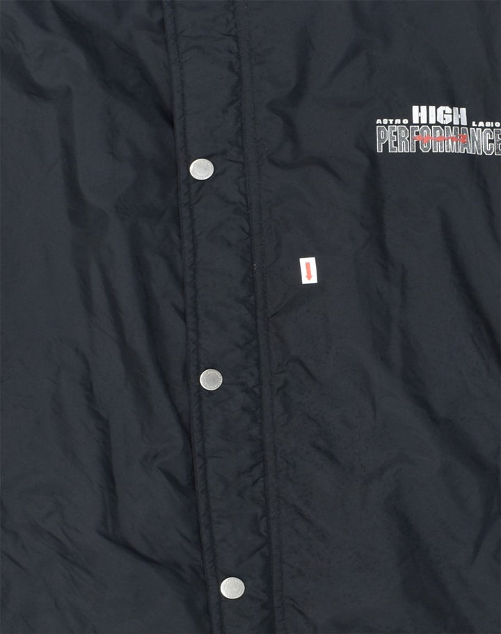 ASTROLABIO Mens Windbreaker Jacket EU 50 XL Black Polyester | Vintage Astrolabio | Thrift | Second-Hand Astrolabio | Used Clothing | Messina Hembry 