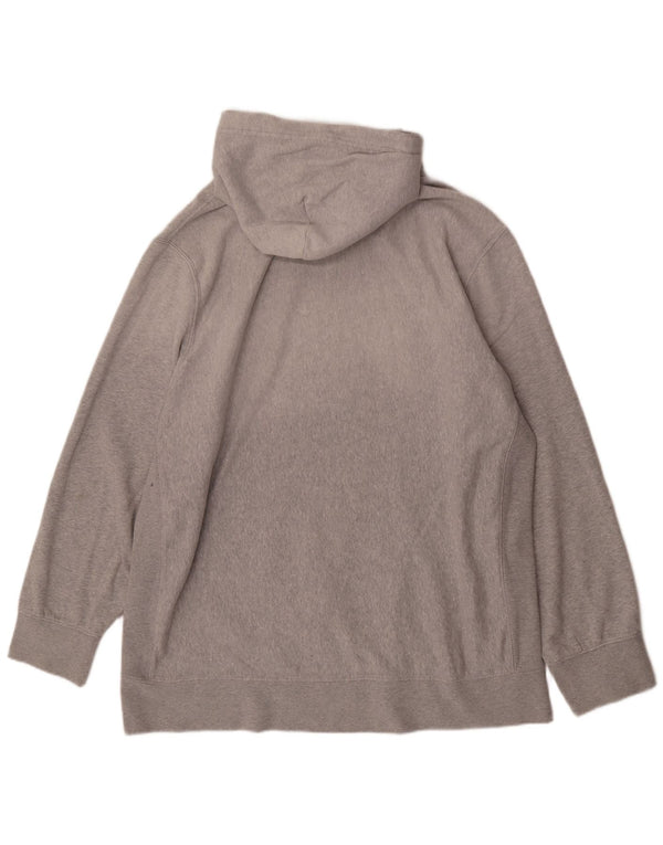 American Eagle Mens Graphic Hoodie Jumper 2XL Grey Cotton
