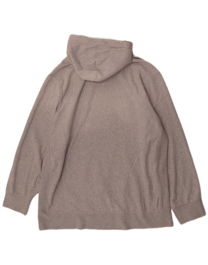 American Eagle Mens Graphic Hoodie Jumper 2XL Grey Cotton