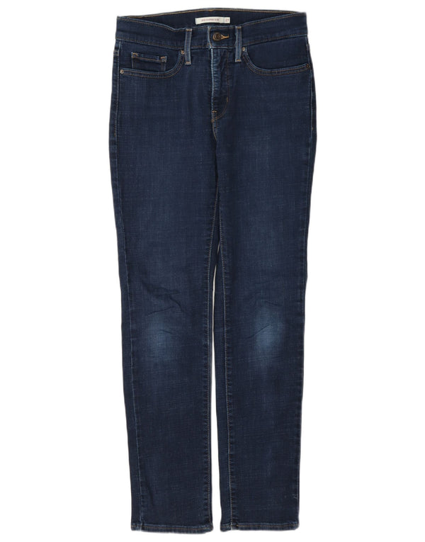 Levi's Womens 312 Shaping Slim Jeans W27 L30 Navy Blue Cotton