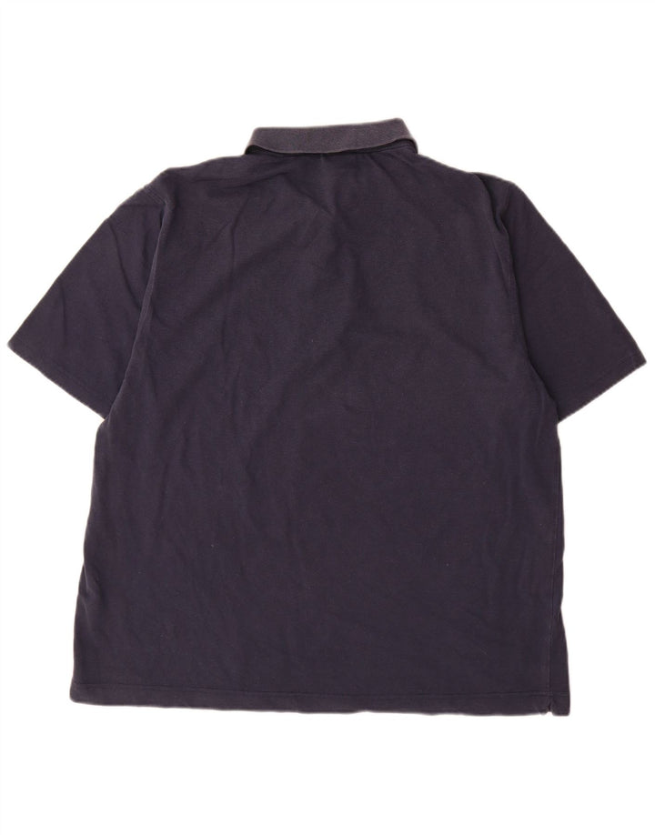 Lacoste Mens Polo Shirt Size 7 XL Navy Blue Cotton