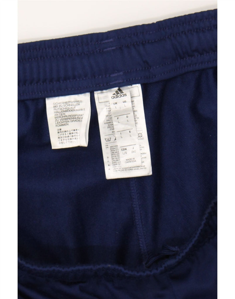ADIDAS Mens Tracksuit Trousers Large  Navy Blue Polyester Vintage Adidas and Second-Hand Adidas from Messina Hembry 