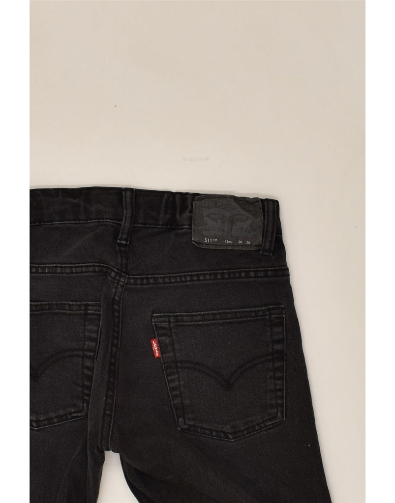 LEVI'S Girls 511 Slim Jeans 13-14 Years W26 L26  Black Cotton | Vintage Levi's | Thrift | Second-Hand Levi's | Used Clothing | Messina Hembry 