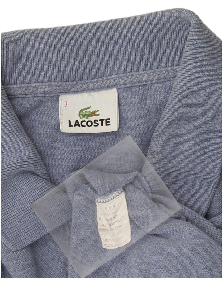 Lacoste Mens Polo Shirt Size 7 2XL Blue Cotton