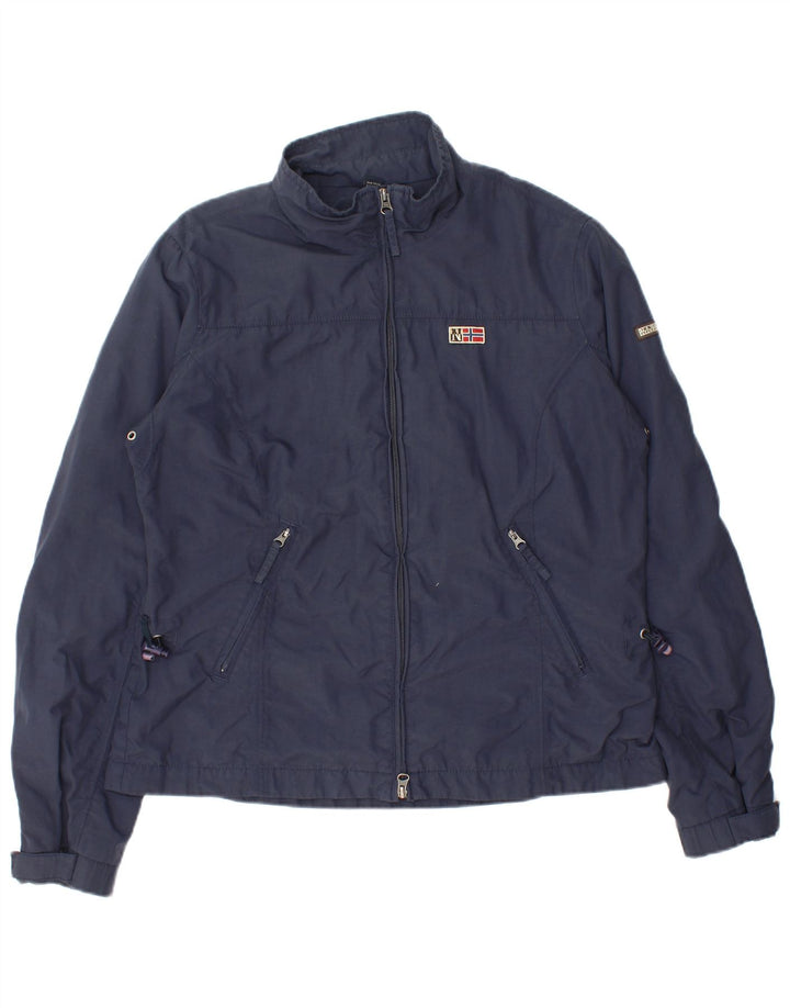 Napapijri Womens Rain Jacket UK 18 XL Navy Blue Polyamide