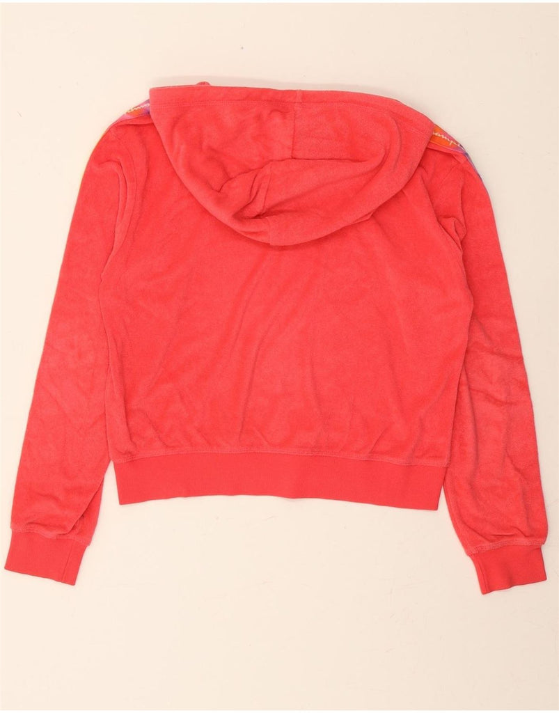 CHAMPION Womens Graphic Hoodie Jumper UK 14 Medium Pink Cotton Vintage Champion and Second-Hand Champion from Messina Hembry 