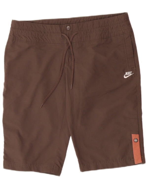 Nike Womens Chino Shorts UK 8/10 Small W34 Brown Polyester