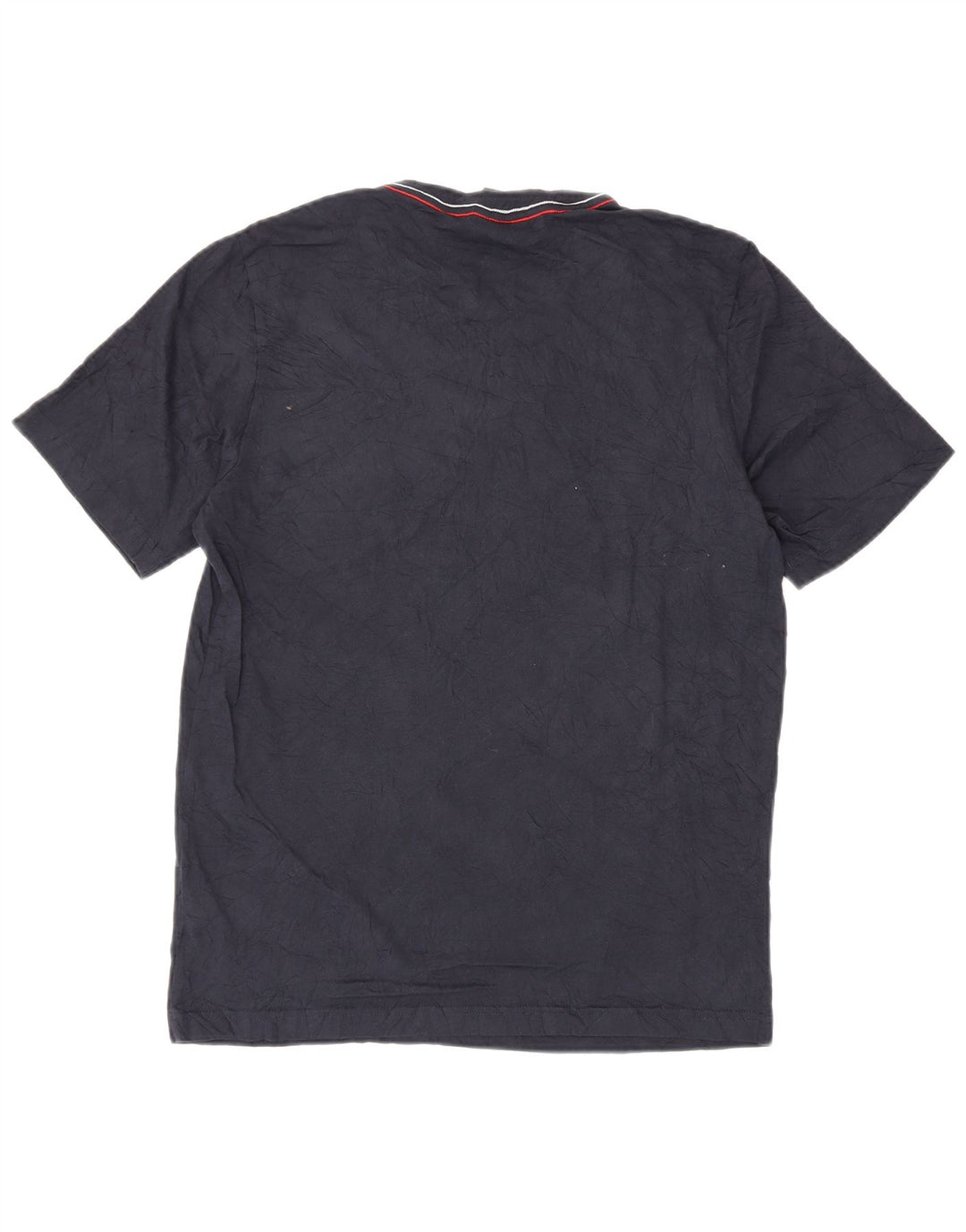 Adidas Mens Graphic T-Shirt Top Medium Navy Blue Cotton