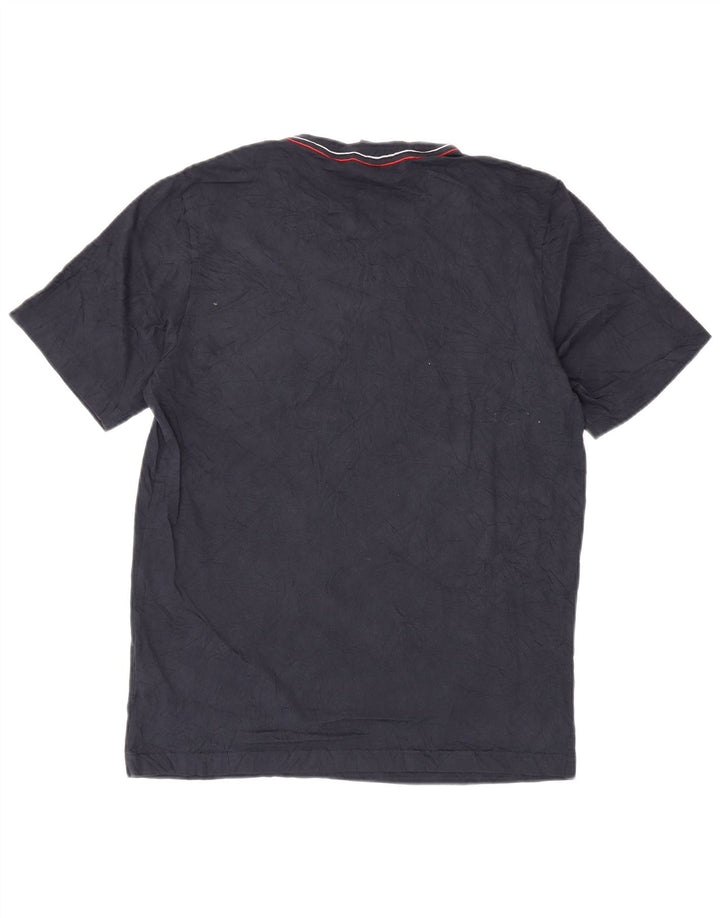 Adidas Mens Graphic T-Shirt Top Medium Navy Blue Cotton