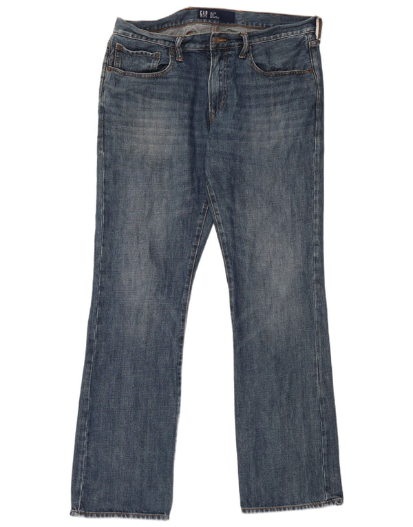 Gap Mens Bootcut Jeans W36 L34 Blue Cotton