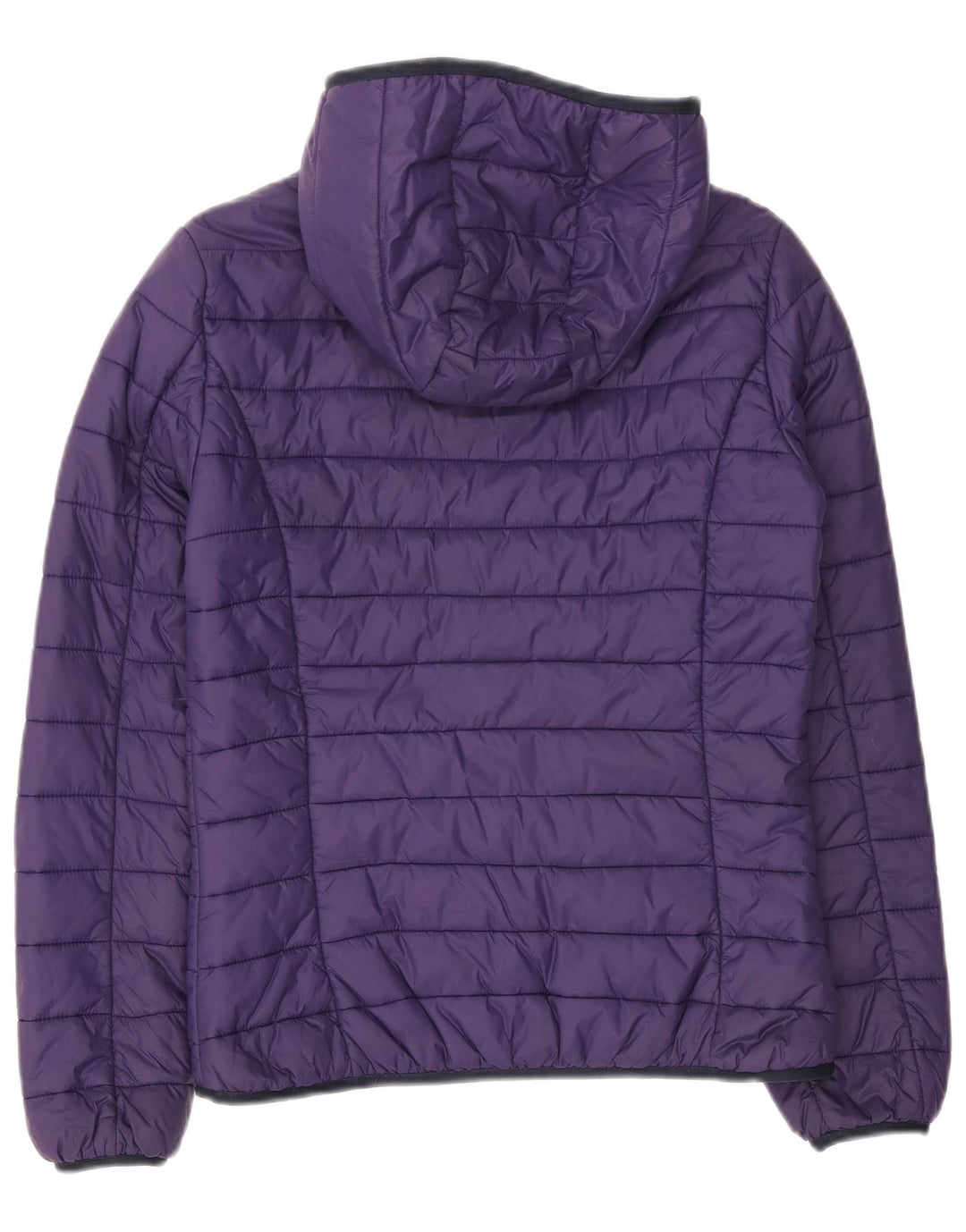 North Sails Womens Hooded Padded Jacket UK 14 Medium Purple Nylon