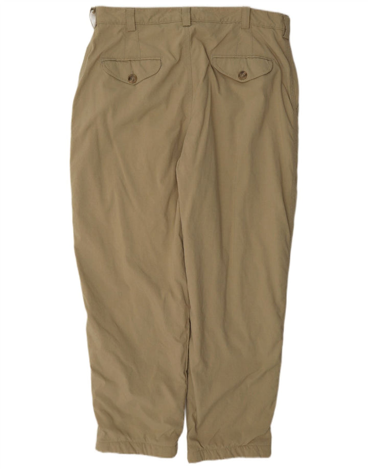 L.L.Bean Mens Joggers Trousers W36 L28 Khaki Nylon