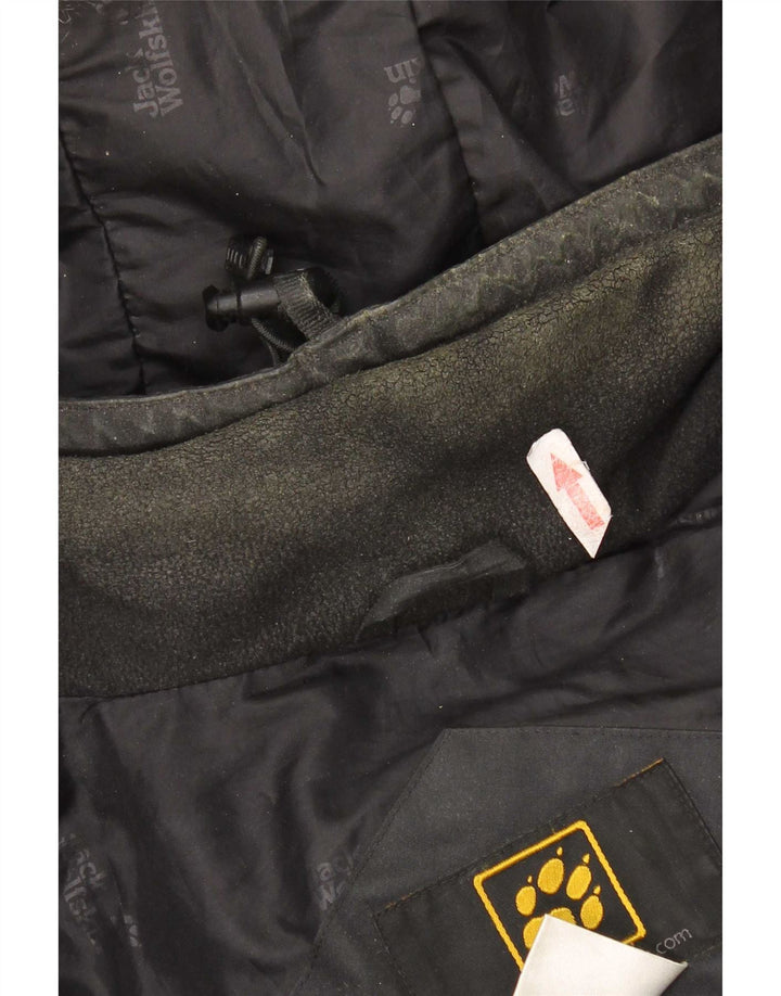 Jack Wolfskin Mens Hooded Padded Jacket UK 36/38 Medium Black Polyester