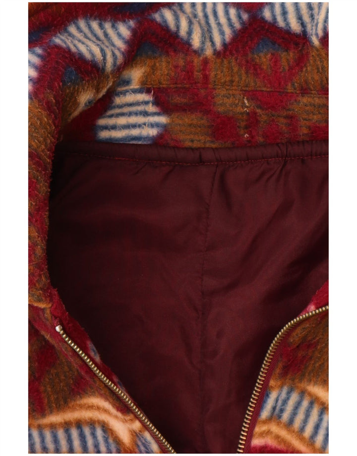 Vintage Mens Bomber Jacket UK 42 XL Multicoloured Fair Isle