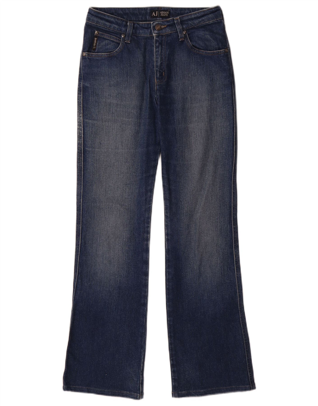 Armani Womens Bootcut Jeans W27 L29 Blue Cotton