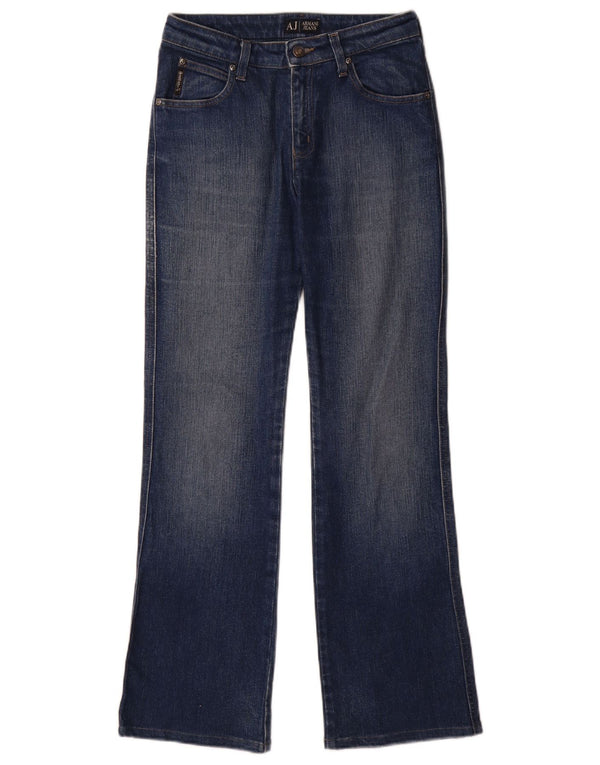 Armani Womens Bootcut Jeans W27 L29 Blue Cotton