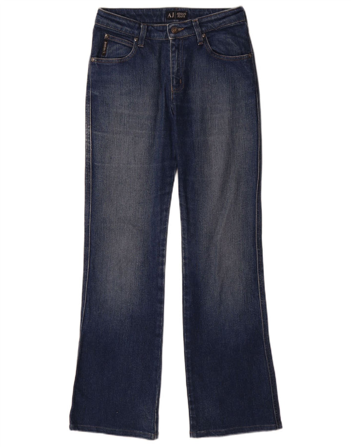 Armani Womens Bootcut Jeans W27 L29 Blue Cotton