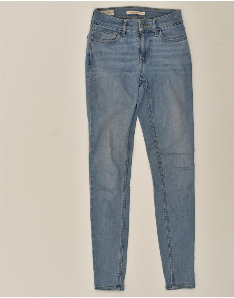 LEVI'S Womens 710 Super Skinny Jeans W24 L29 Blue Cotton | Vintage Levi's | Thrift | Second-Hand Levi's | Used Clothing | Messina Hembry 