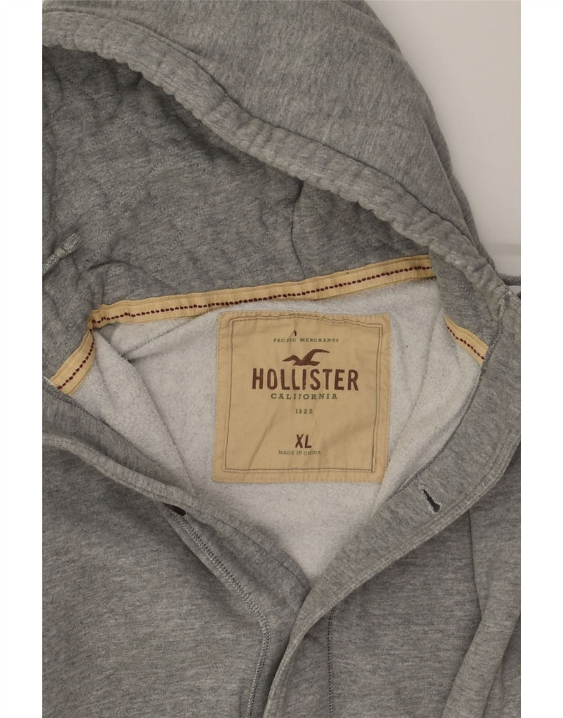 HOLLISTER Mens Hooded Tracksuit Top Jacket XL Grey | Vintage Hollister | Thrift | Second-Hand Hollister | Used Clothing | Messina Hembry 