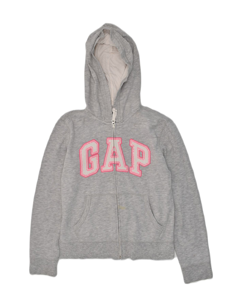 GAP Girls Graphic Hoodie Jumper 12-13 Years XL Grey Cotton | Vintage Gap | Thrift | Second-Hand Gap | Used Clothing | Messina Hembry 