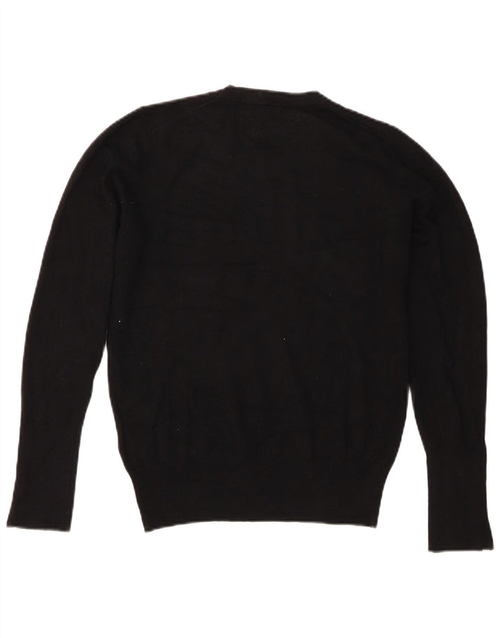 Zara Womens Crew Neck Jumper Sweater UK 16 Large Black