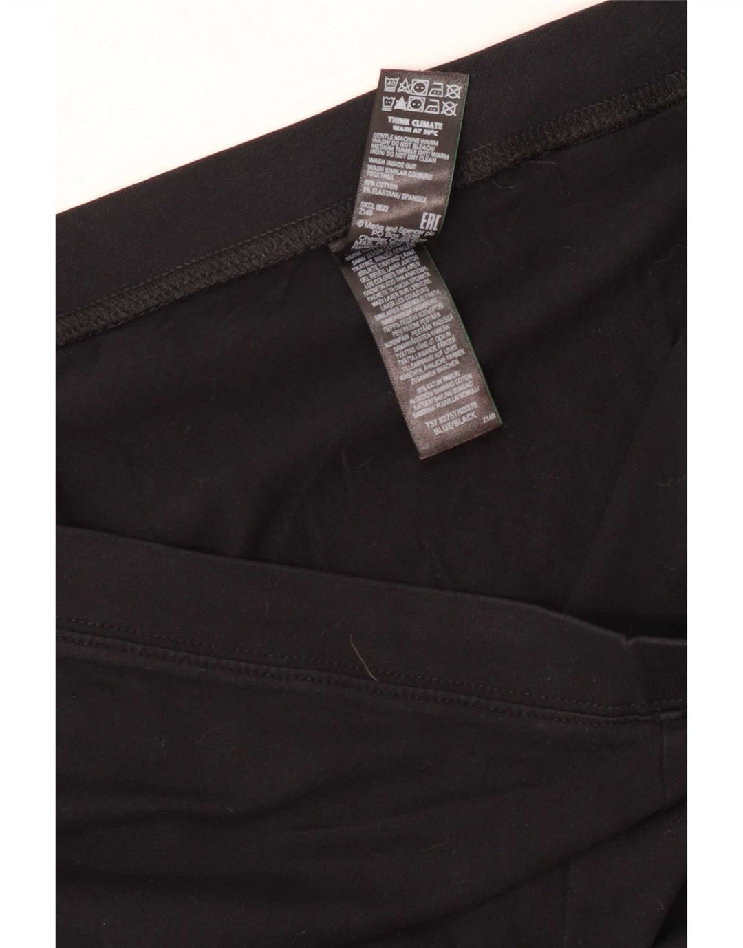 Marks & Spencer Womens Leggings UK 20 2XL Black Cotton
