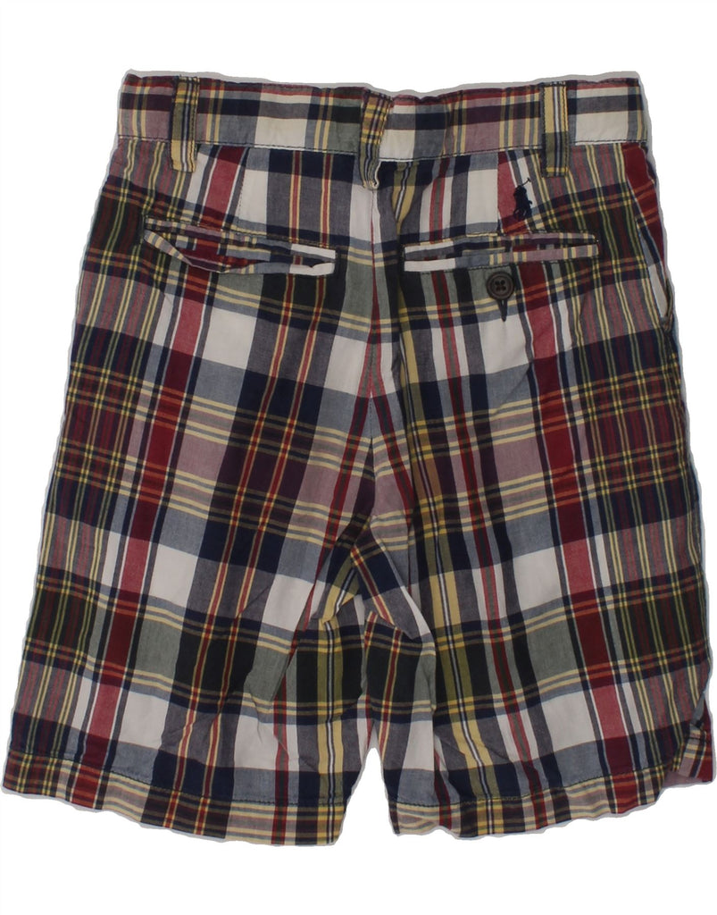 POLO RALPH LAUREN Boys Chino Shorts 5-6 Years W22  Multicoloured Check | Vintage Polo Ralph Lauren | Thrift | Second-Hand Polo Ralph Lauren | Used Clothing | Messina Hembry 