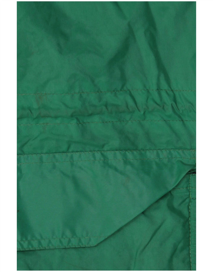 K-Way Mens Hooded Rain Jacket UK 42 XL Green Polyamide