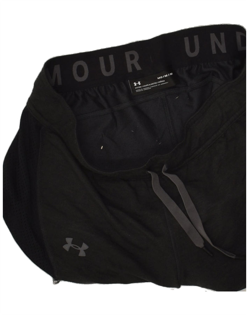 UNDER ARMOUR Womens Sport Shorts UK 14 Medium Black Vintage Under Armour and Second-Hand Under Armour from Messina Hembry 