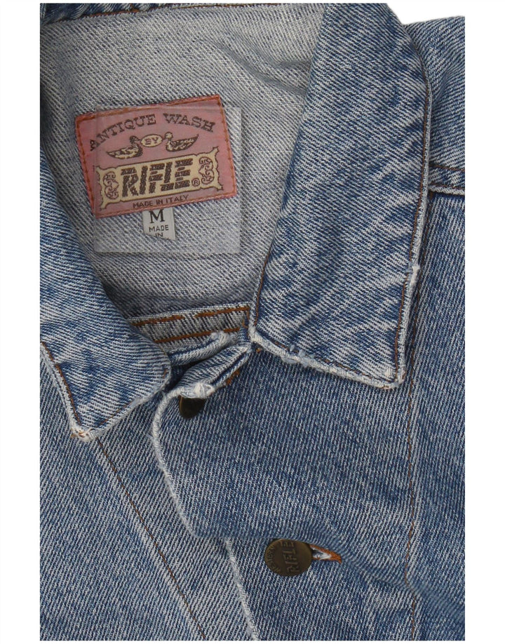 Rifle Mens Denim Jacket UK 38 Medium Blue