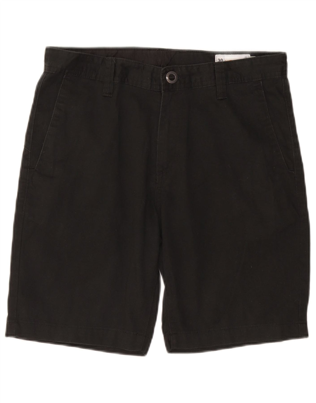 Volcom Mens Chino Shorts W30 Medium Navy Blue Cotton