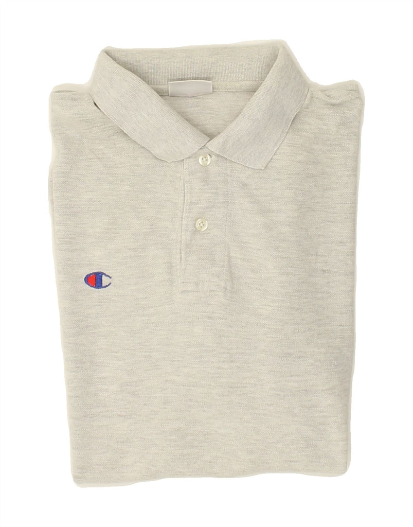 CHAMPION Mens Polo Shirt Medium Grey Vintage Champion and Second-Hand Champion from Messina Hembry 