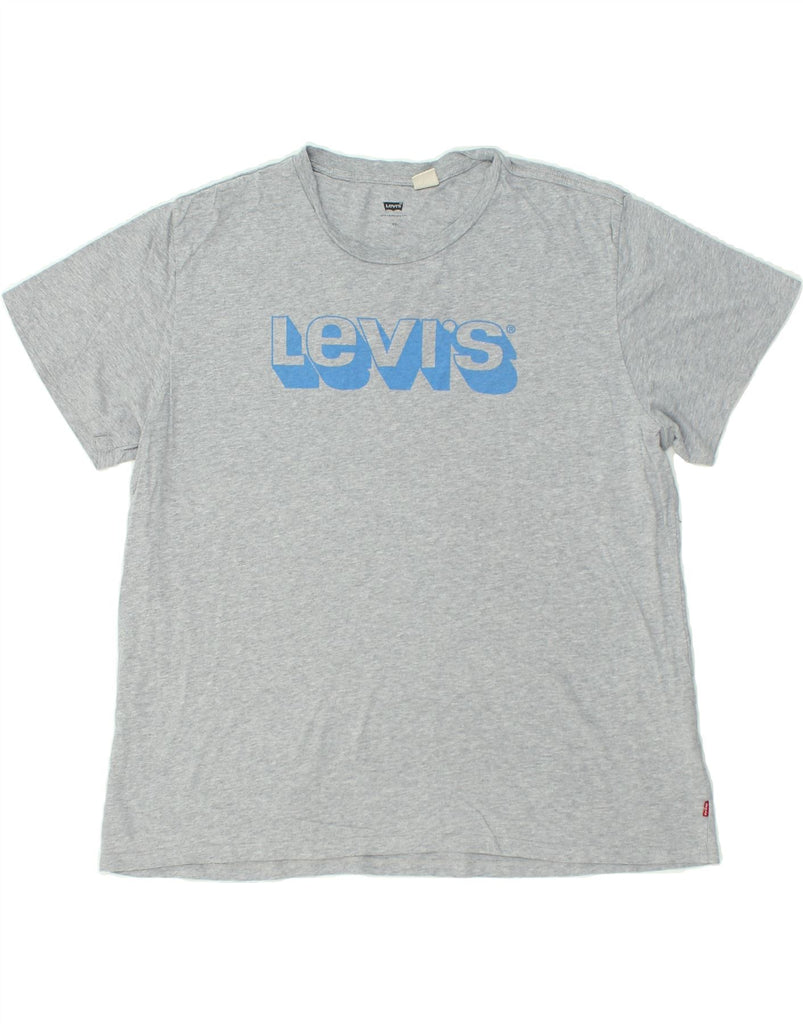 LEVI'S Mens Graphic T-Shirt Top 2XL Grey Cotton | Vintage Levi's | Thrift | Second-Hand Levi's | Used Clothing | Messina Hembry 