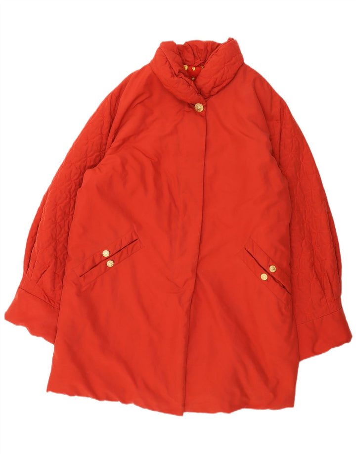 Vintage Womens Padded Coat EU 44 XL Red