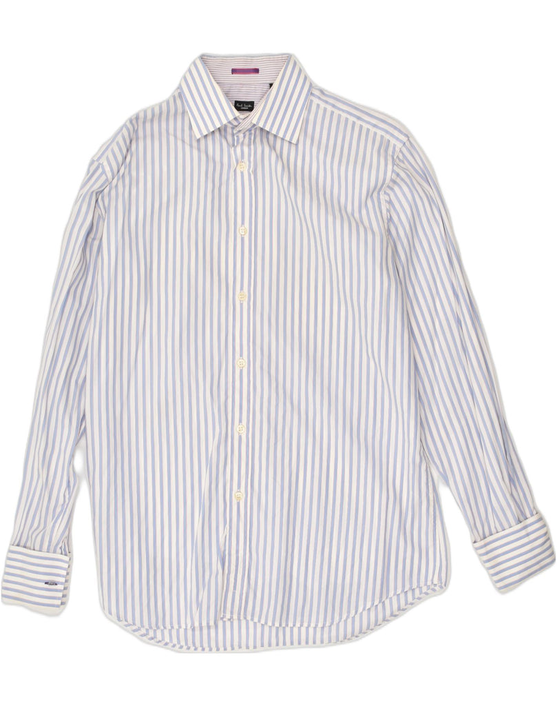 PAUL SMITH Mens London Shirt Size 16 41 Large Blue Striped Cotton | Vintage Paul Smith | Thrift | Second-Hand Paul Smith | Used Clothing | Messina Hembry 