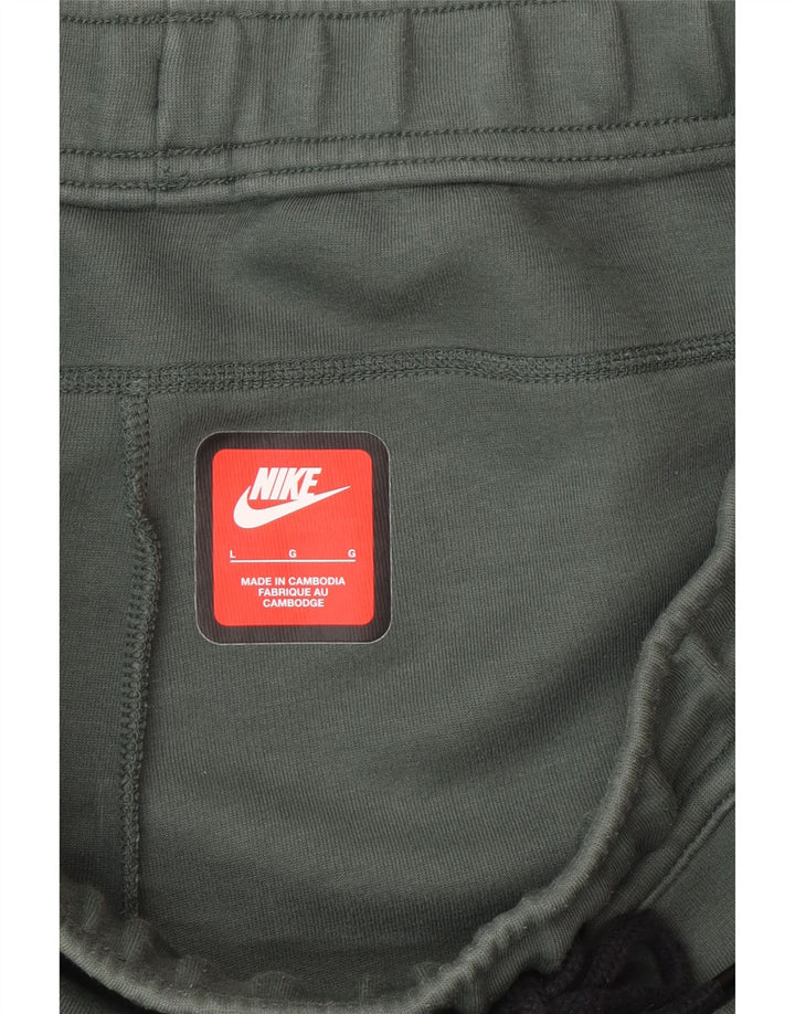 Nike Mens Sport Shorts Large  Green Cotton