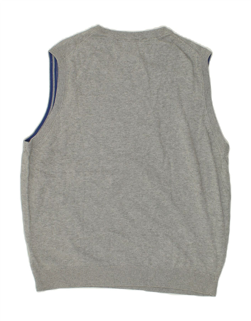 CREW CLOTHING Mens Vest Tank Top Large Grey Cotton | Vintage Crew Clothing | Thrift | Second-Hand Crew Clothing | Used Clothing | Messina Hembry 